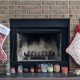 Stocking by the fireplace